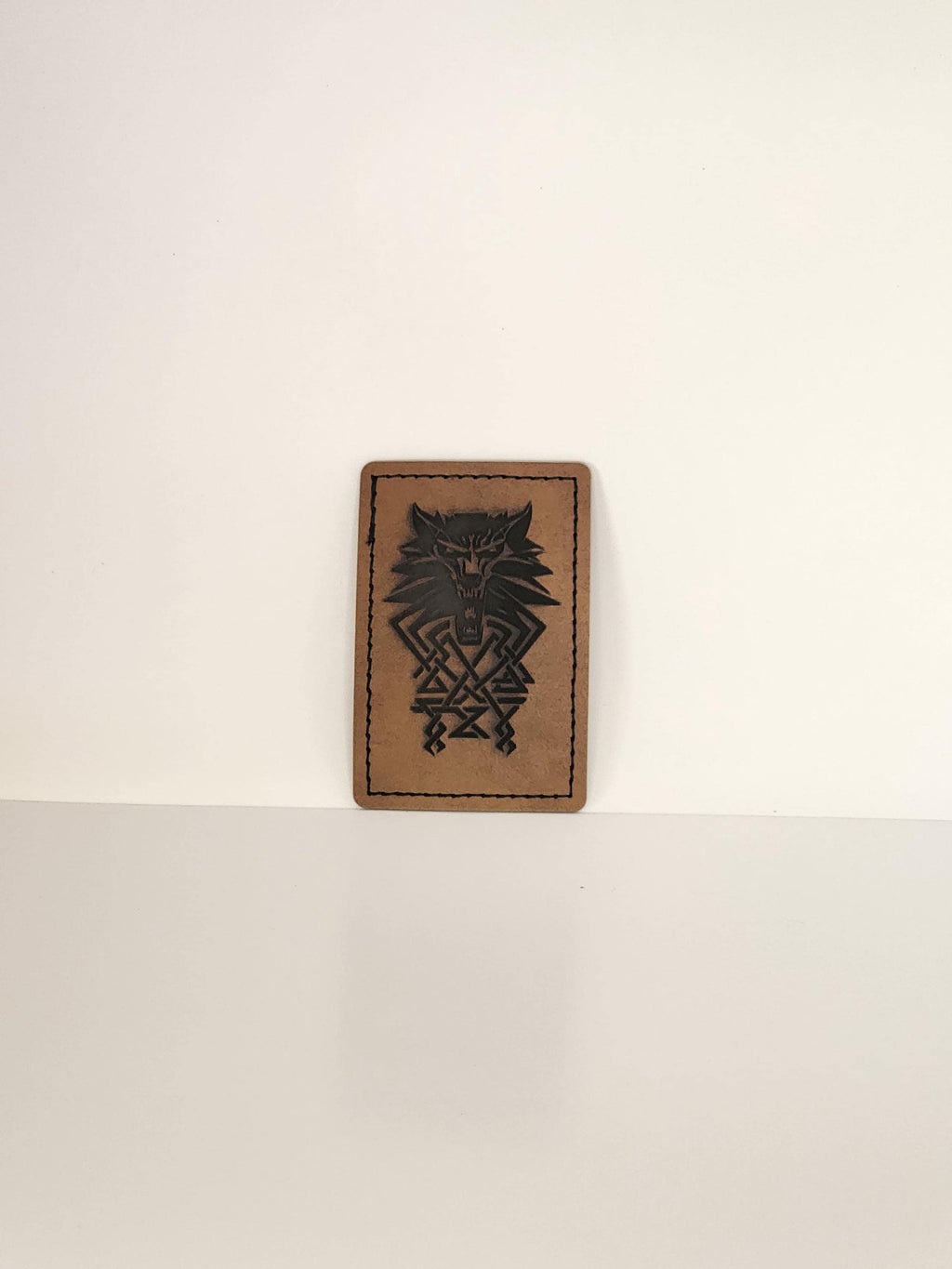 Engraved patches. Faux leather iron on.