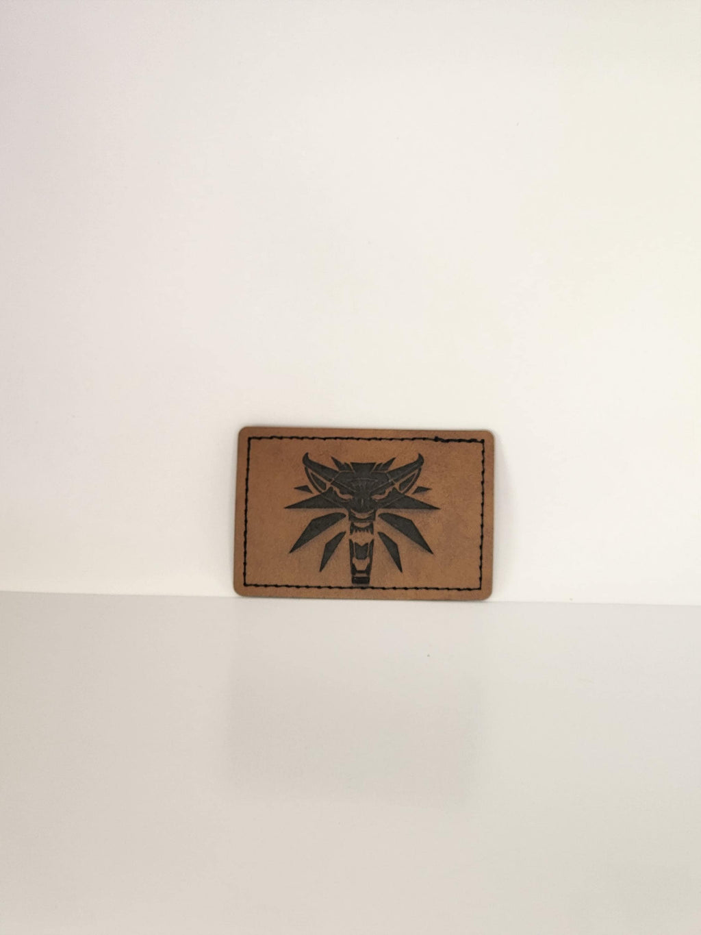 Engraved patches. Faux leather iron on.