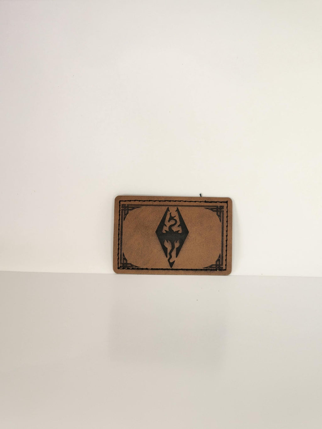 Engraved patches. Faux leather iron on.