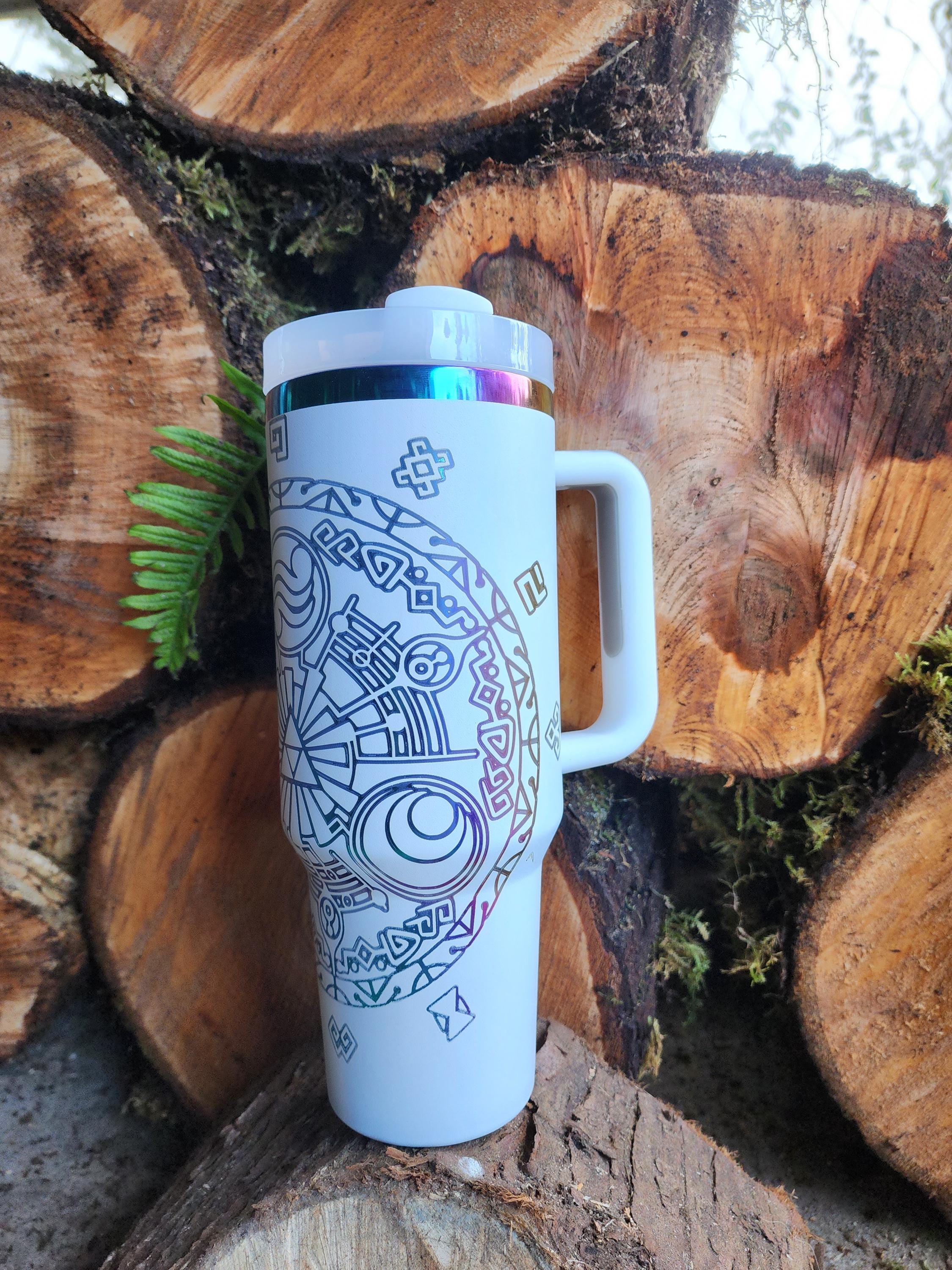 Engraved Stanley-compatible 40 oz. Legend of Zelda inspired