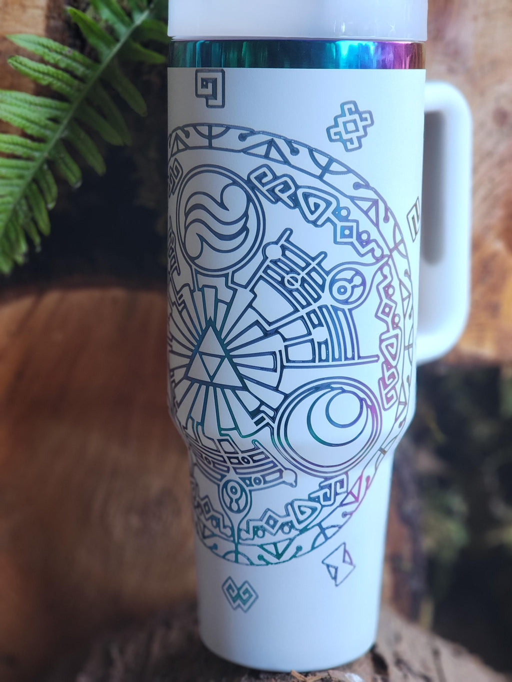 Engraved Stanley-compatible 40 oz. Legend of Zelda inspired