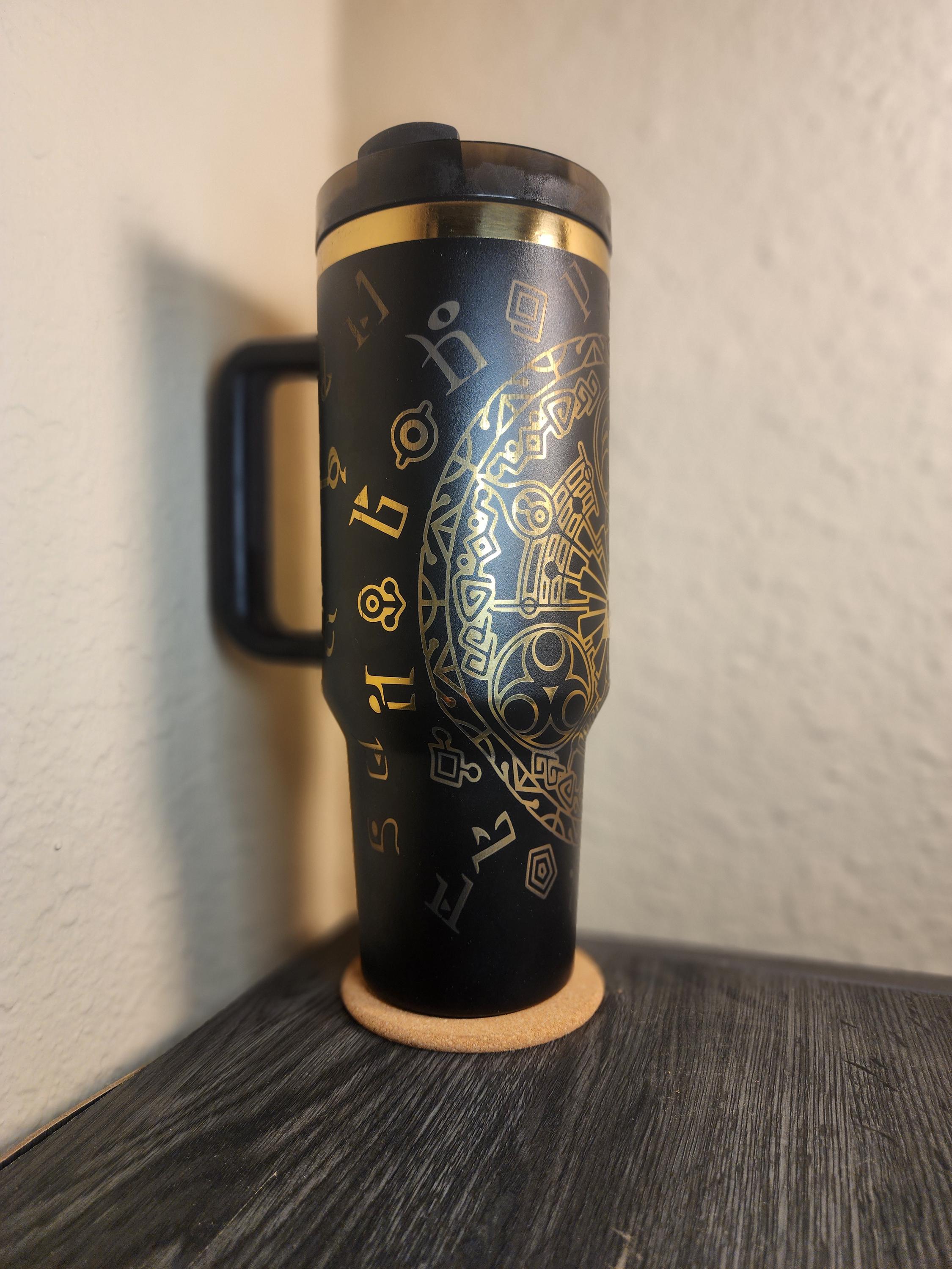 Engraved Stanley-compatible 40 oz. Legend of Zelda inspired