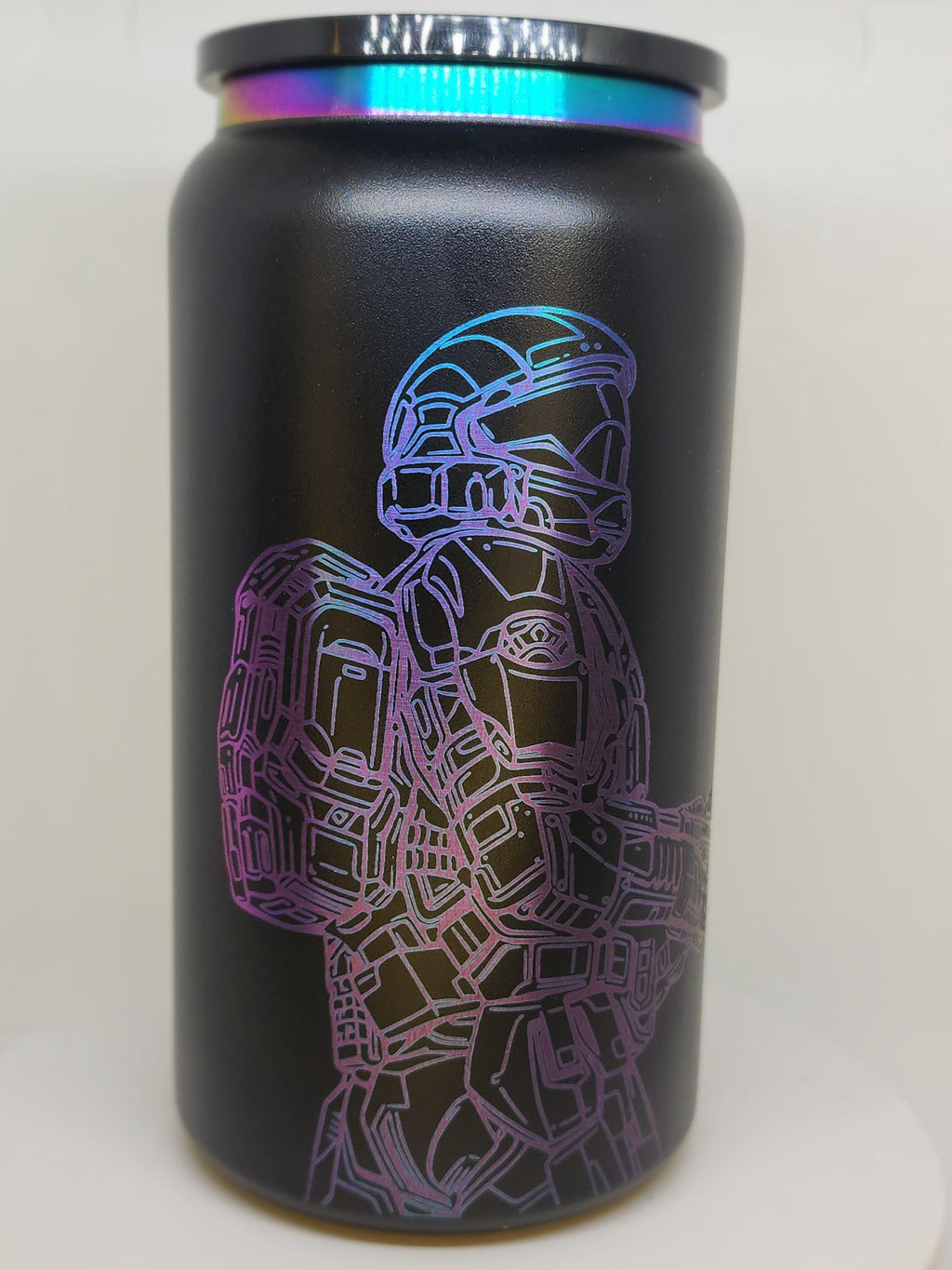 Engraved-tumbler 16 Oz. Halo protagonist inspired.