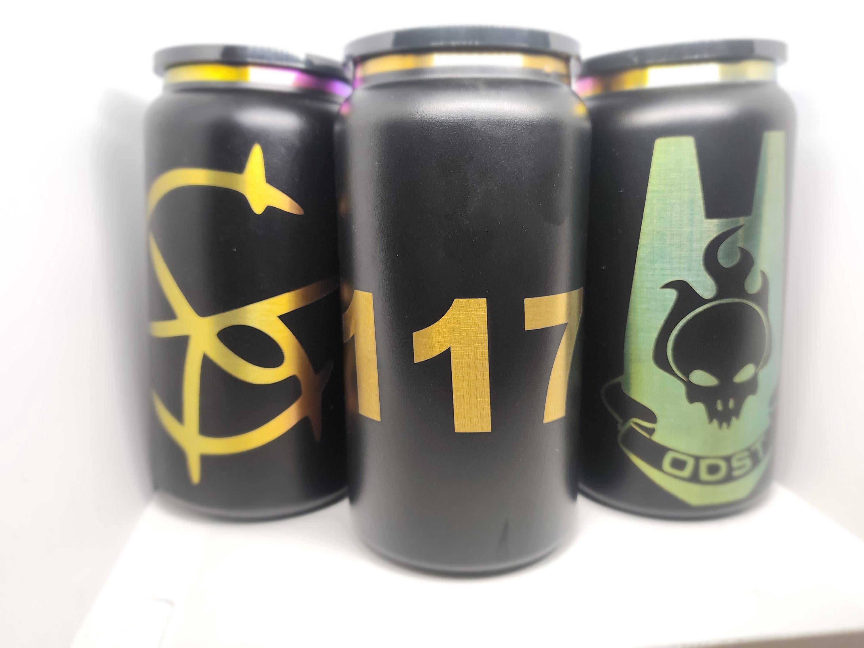 Engraved-tumbler 16 Oz. Halo protagonist inspired.