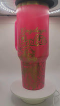 Barbie tumbler- Stanley compatible 40oz. Laser engraved
