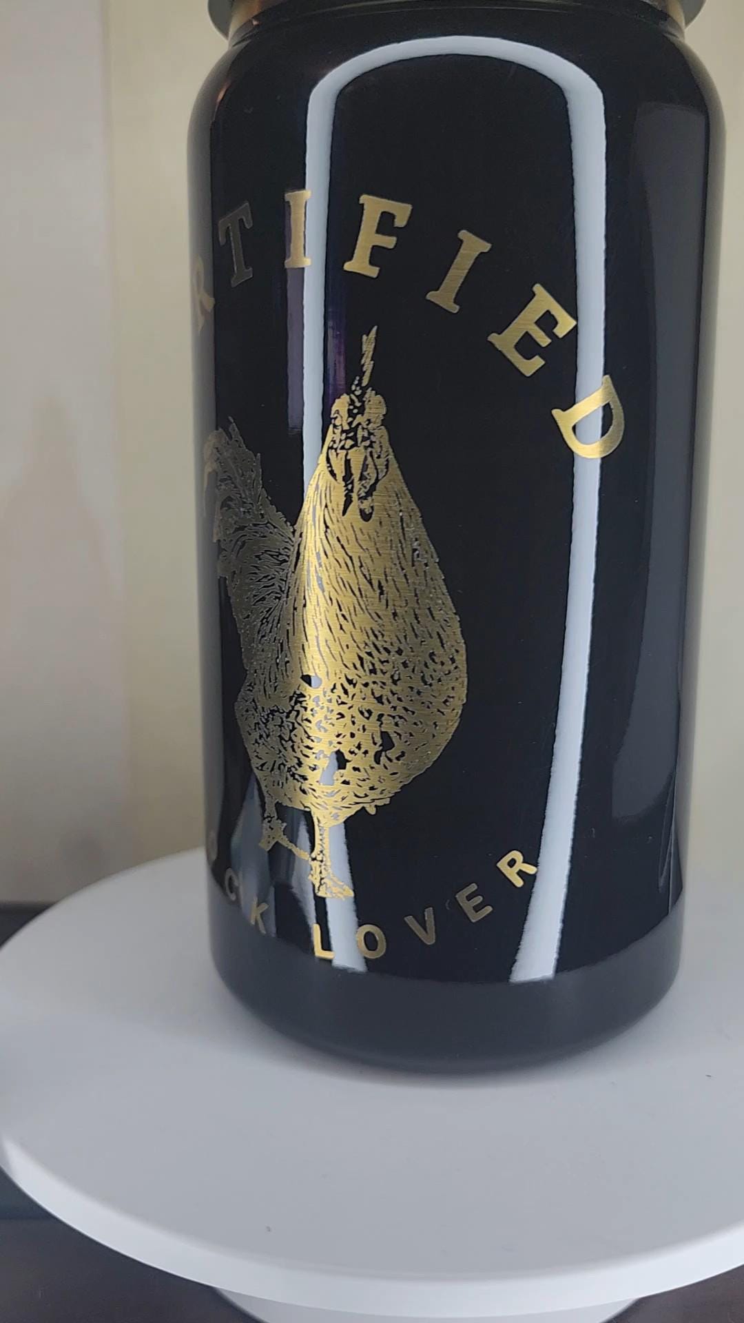 Chicken tumbler- laser engraved-16 oz.