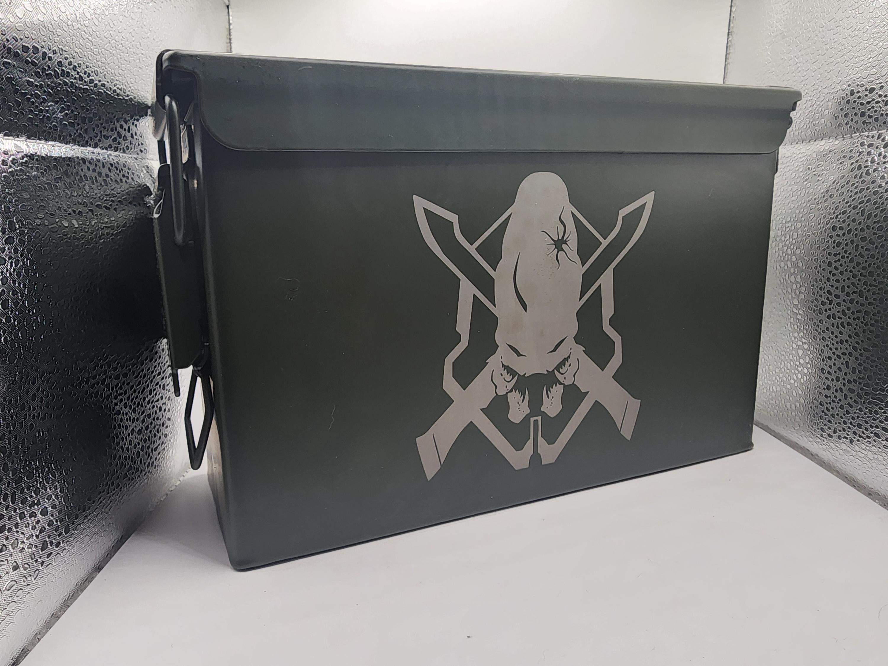 Halo inspired- ammo can- laser engraved