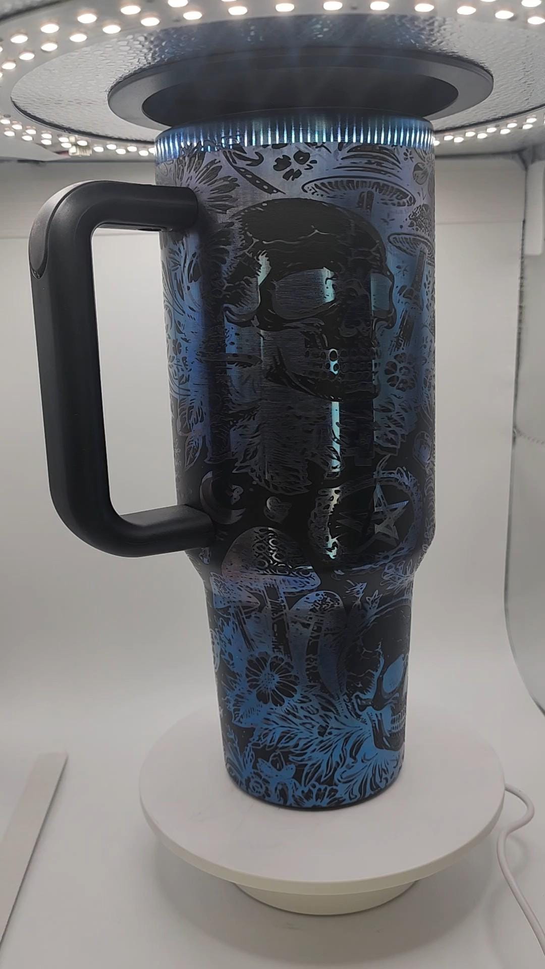 Goth cottagecore tumbler-40 oz. Stanley compatible - laser engraved