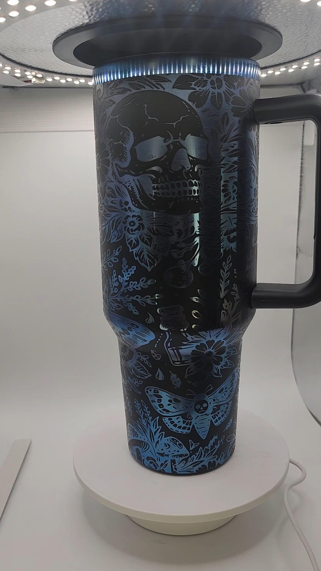Goth cottagecore tumbler-40 oz. Stanley compatible - laser engraved