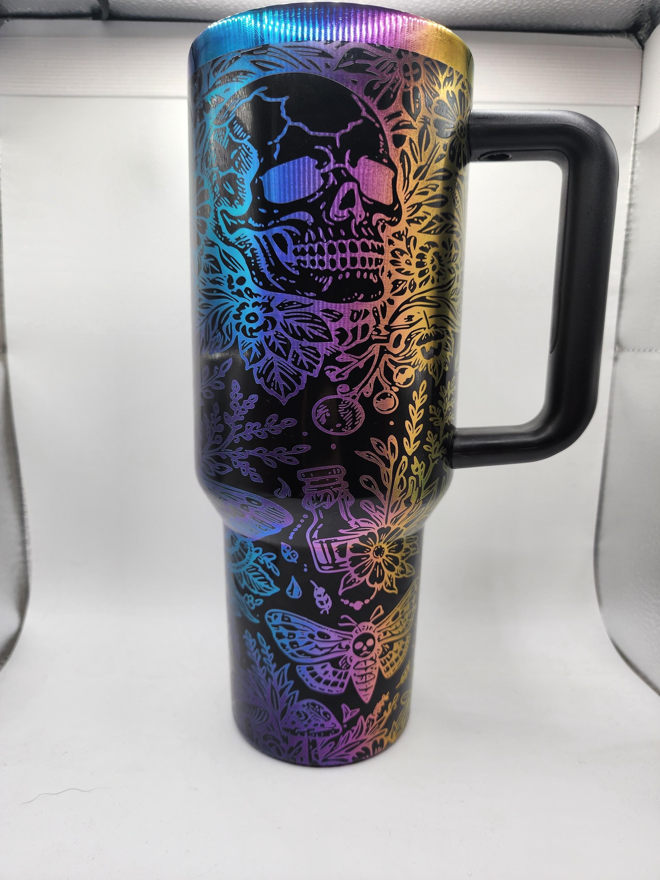 Goth cottagecore tumbler-40 oz. Stanley compatible - laser engraved