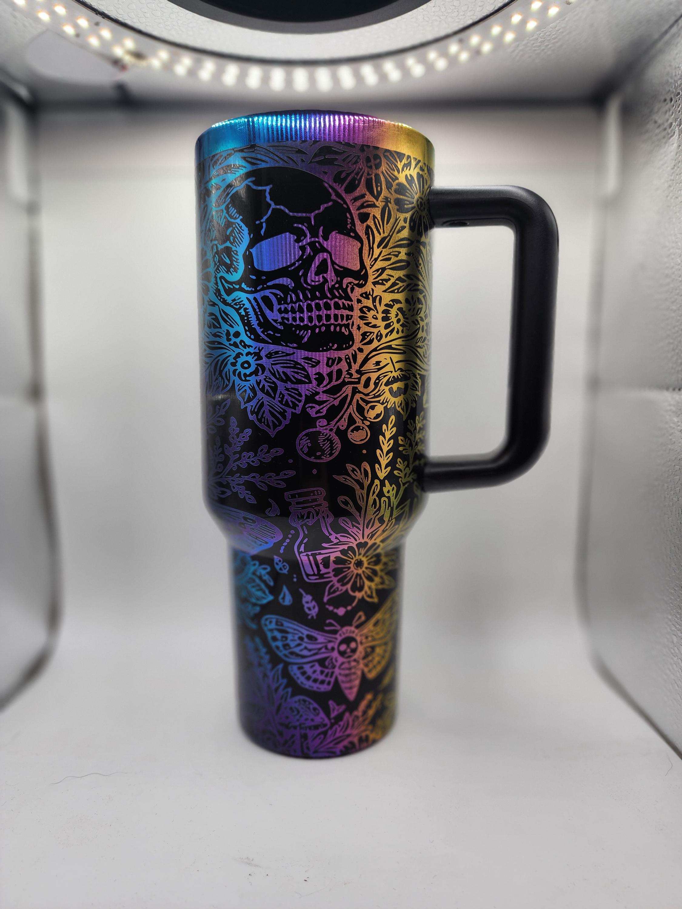 Goth cottagecore tumbler-40 oz. Stanley compatible - laser engraved