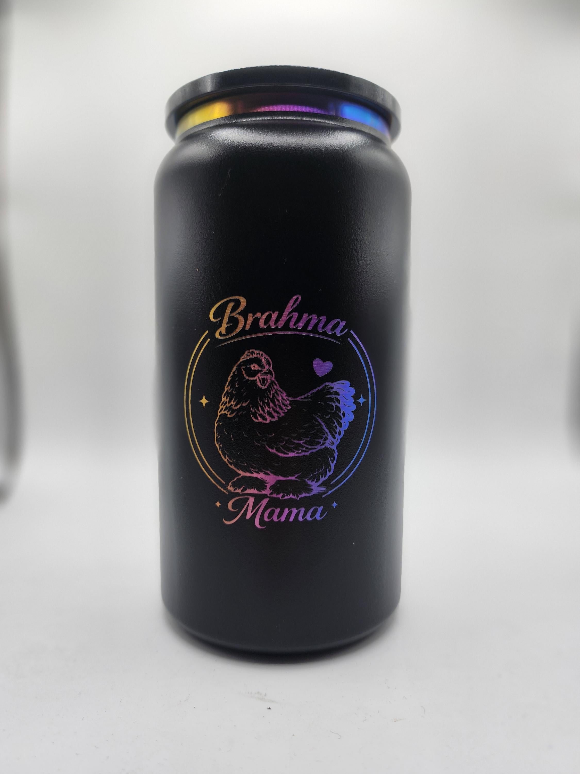 Chicken Mom tumbler- laser engraved-16 oz.